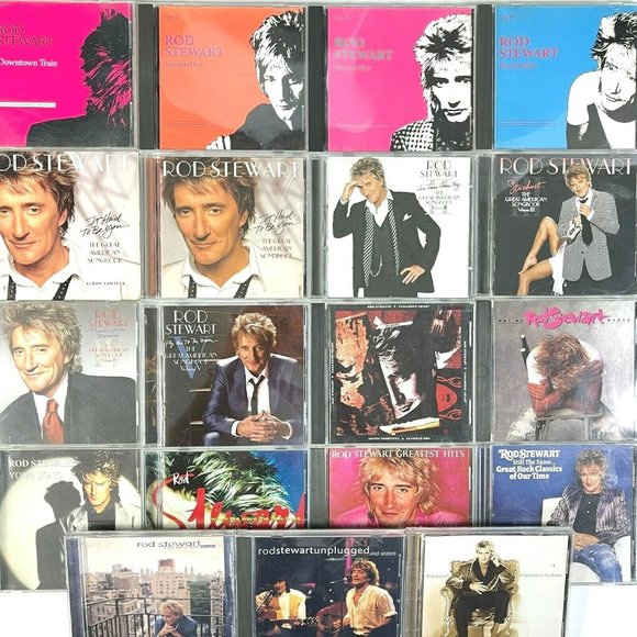 Rod Stewart 20 CD Lot Songbook Storyteller Spanner Hits Xmas Unplugged 1979-2012 - Picture 1 of 13